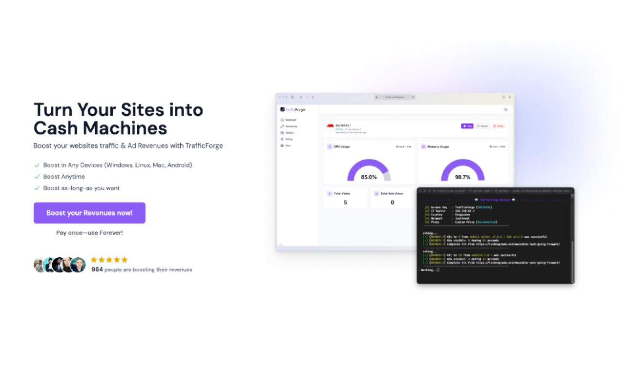 Preview of the application