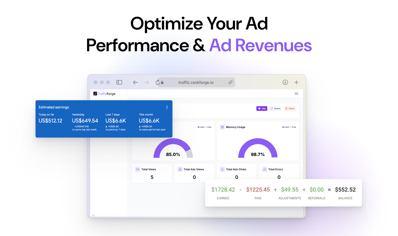 Preview of the application